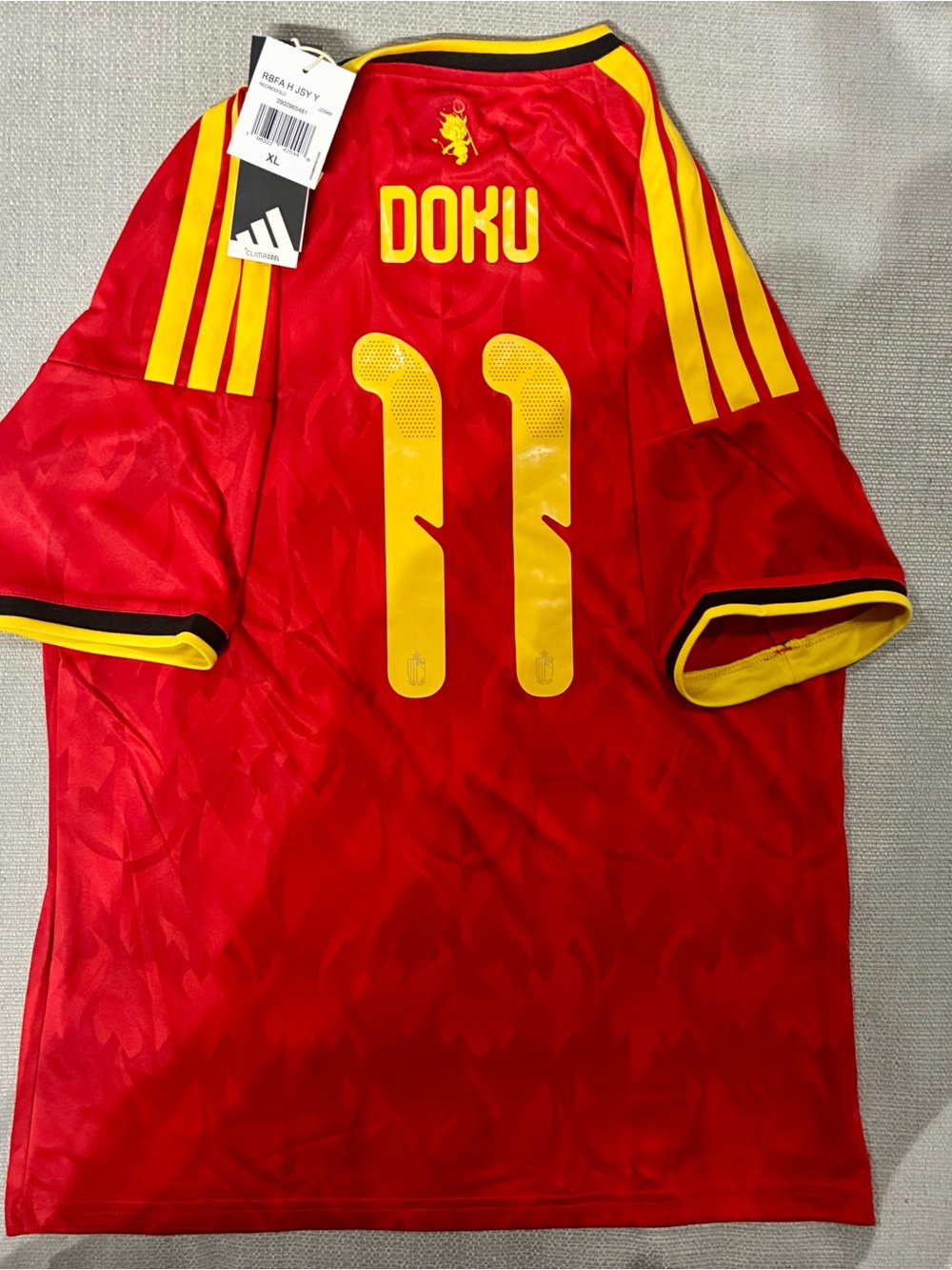 adidas Belgium World Cup Jersey - DOKU #11 youth XL 15/16